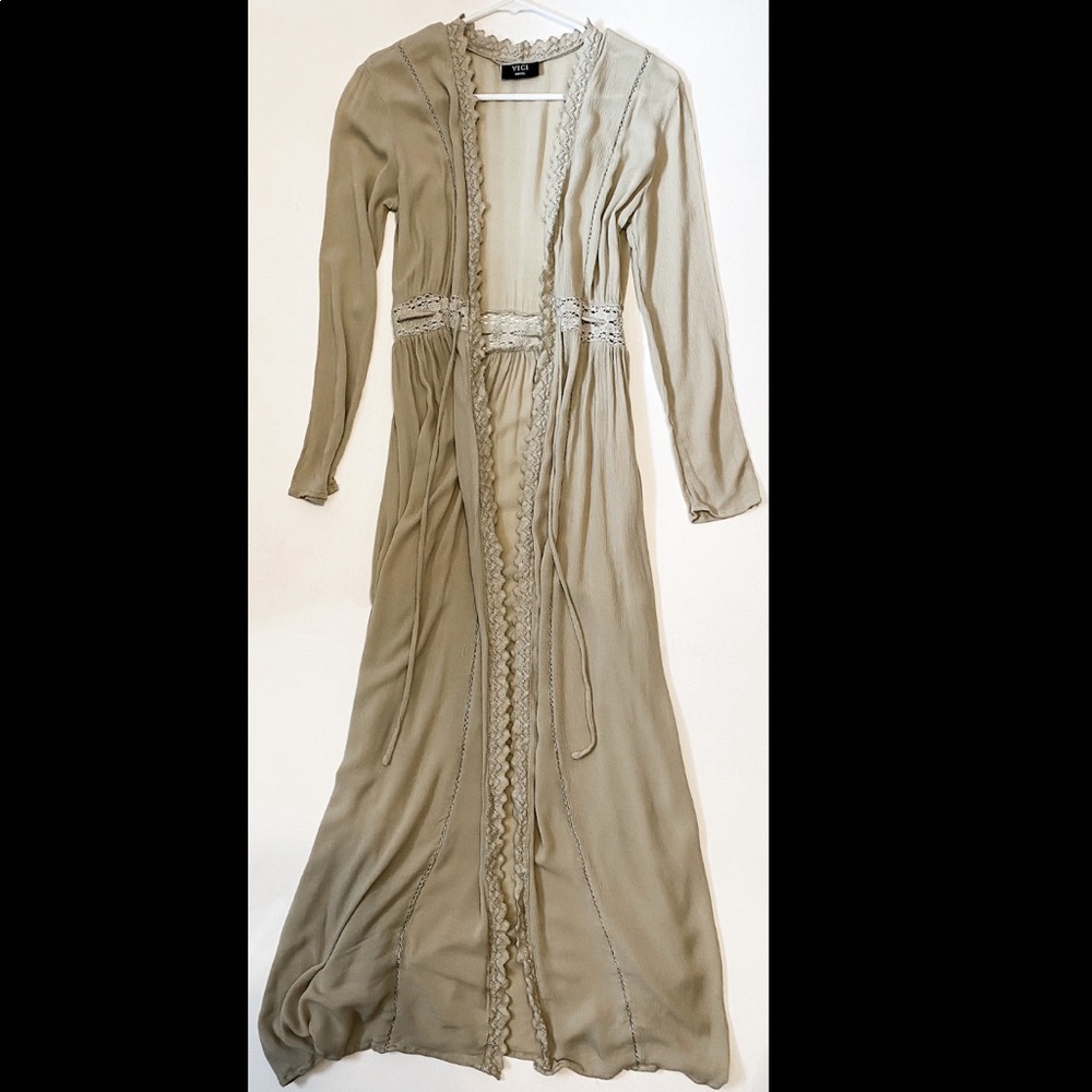 Olive green duster from Vici